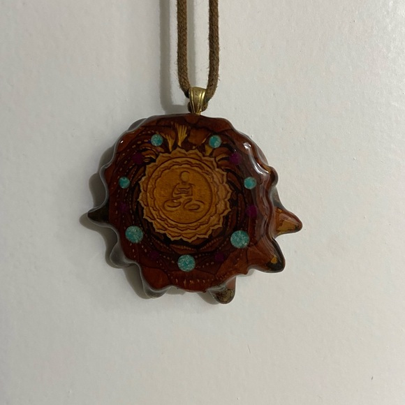 Third Eye Pinecones Unique Handmade Pendant Necklace - Picture 3 of 5